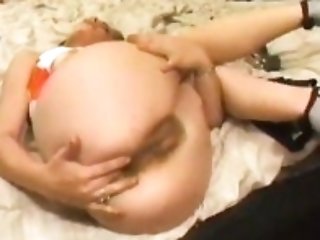 Oiled Lovely Gal Enjoys Coarse Fucking